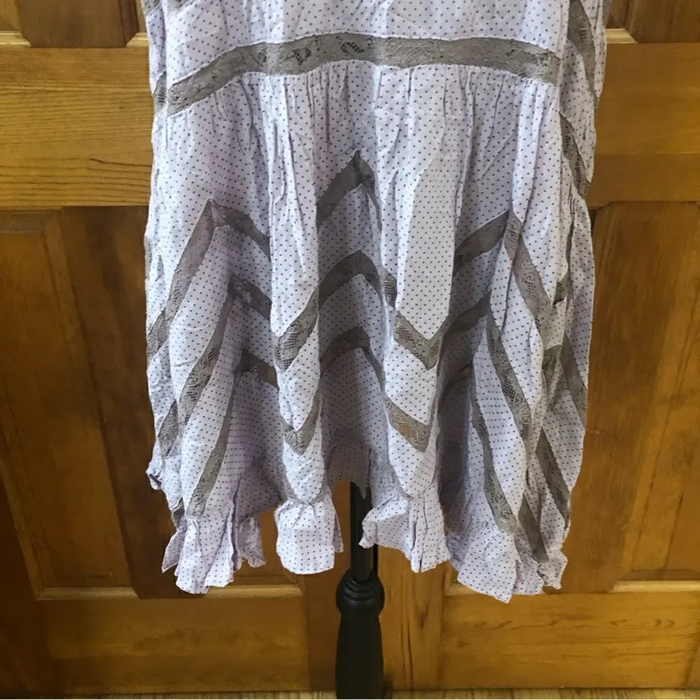 Intimately Free People Voile & Lace Trapeze Slip Dress